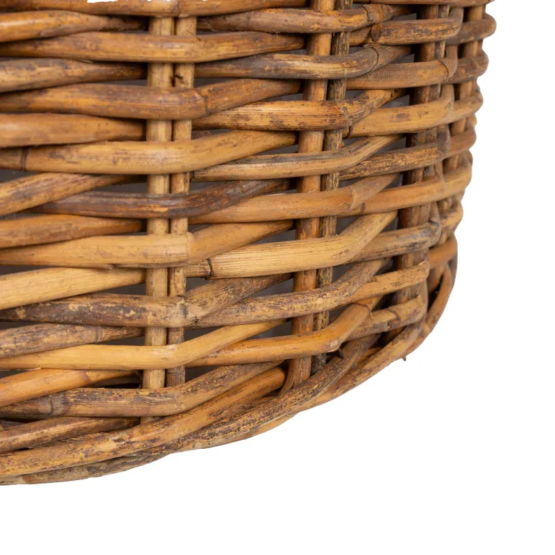 Gėlių krepšys su saugykla 2 pcs Ruda Lacak rotangas