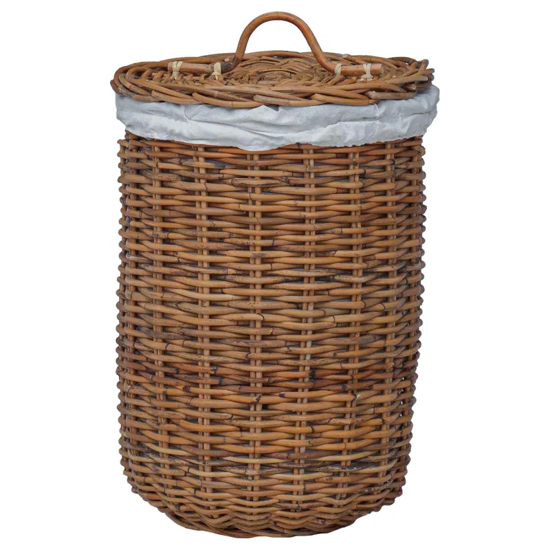 Skalbinių krepšys 2 pcs Ruda Kubu ratanas