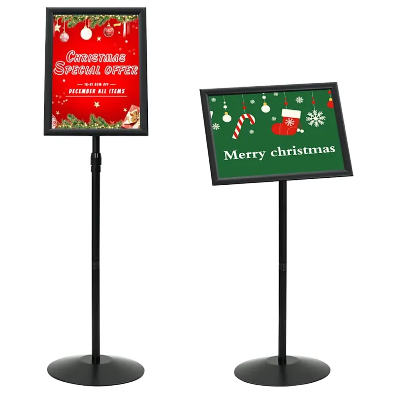 Pedestalo plakato stovas Sidabro a3 PVC ir Plienas