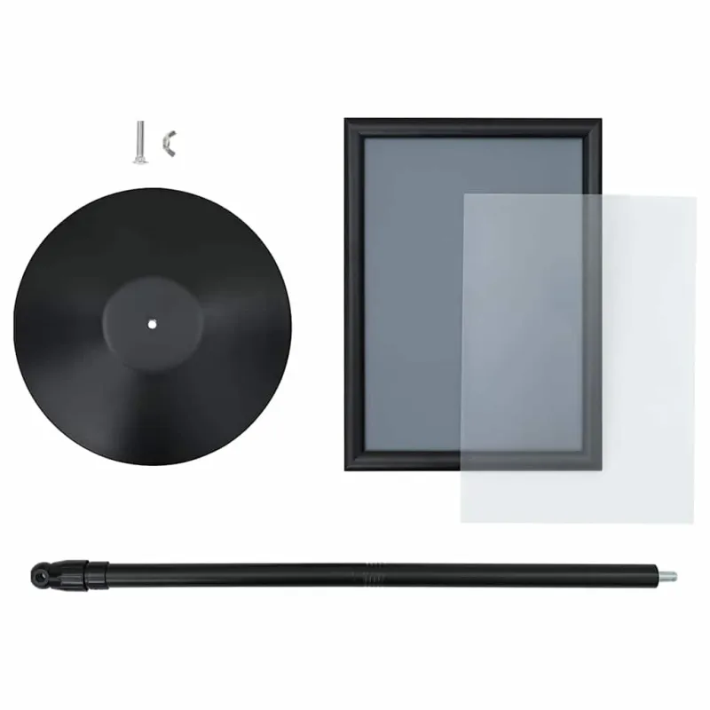 Pedestalo plakato stovas Sidabro a3 PVC ir Plienas