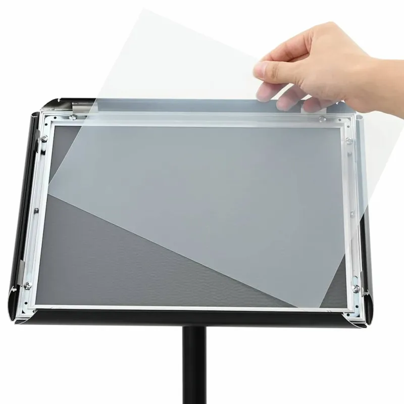 Pedestalo plakato stovas Sidabro a3 PVC ir Plienas