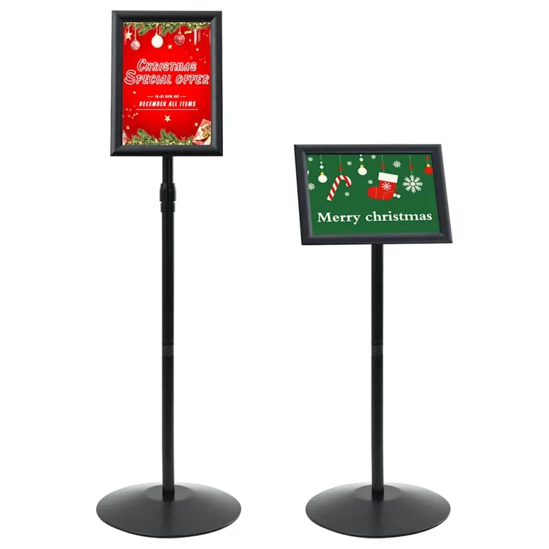 Pedestalo plakato stovas Sidabro a4 PVC ir Plienas