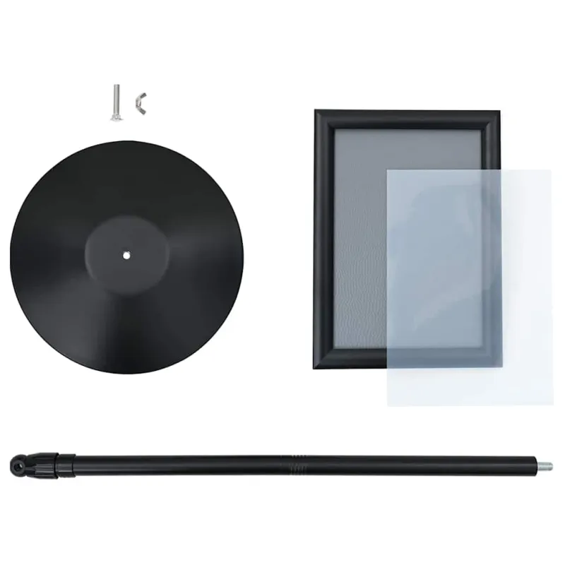 Pedestalo plakato stovas Sidabro a4 PVC ir Plienas