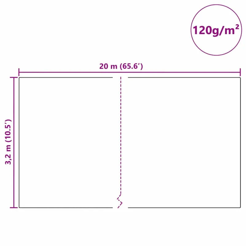 Šalčio apsaugos augalų flisas Balta 20 x 3,2 m