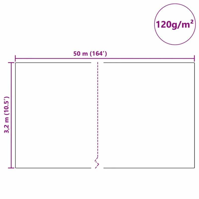 Šalčio apsaugos augalų flisas Žalia 50 x 3,2 m