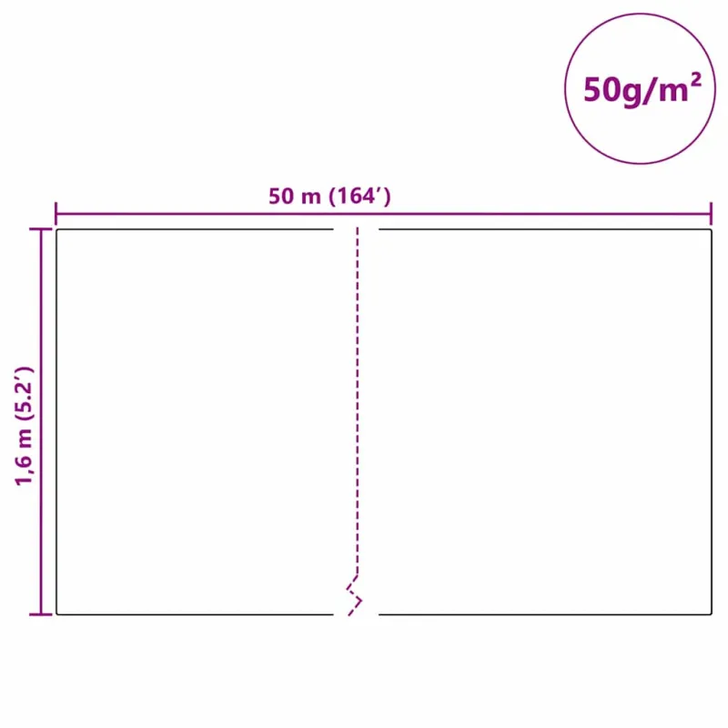 Šalčio apsaugos augalų flisas Smėlio 50 x 1,6 m