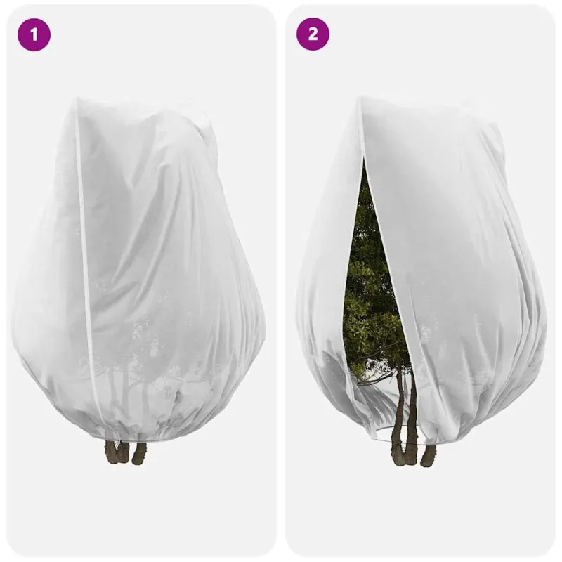 Šalčio Apsauginiai Augalų Fleece Dangčiai Balta 2,4 x 2 m