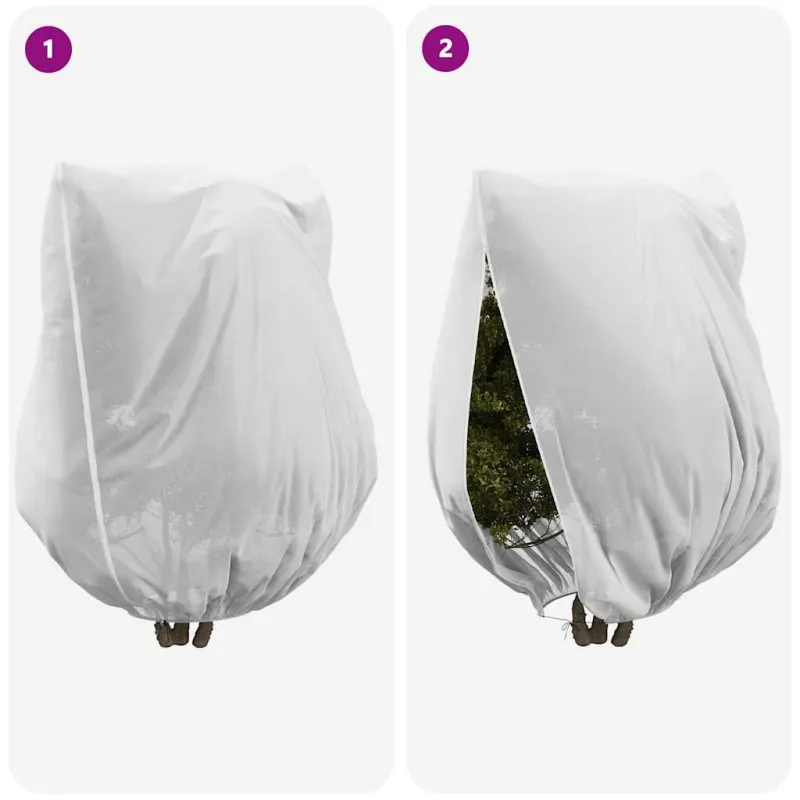 Šalčio Apsauginiai Augalų Fleece Dangčiai 3 pcs Balta