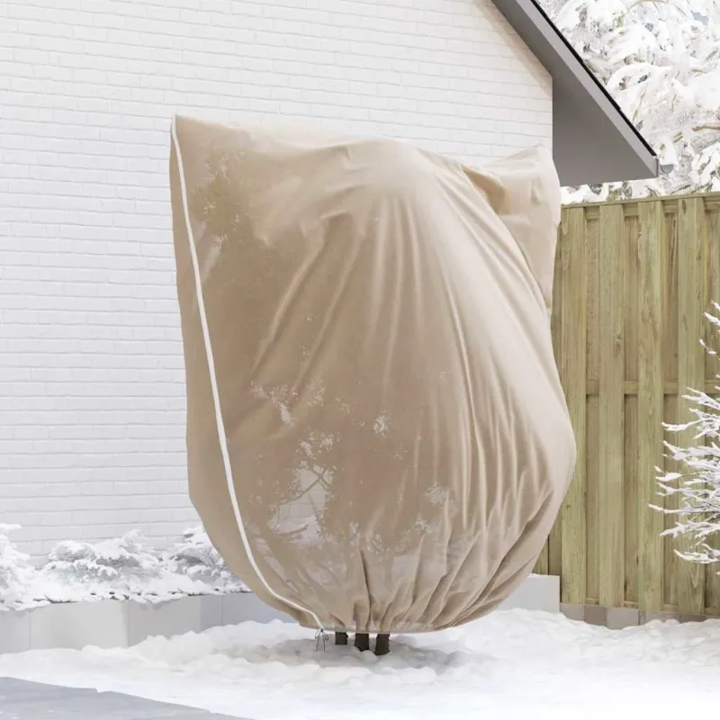 Šalčio Apsauginiai Augalų Fleece Dangčiai Smėlio 2,4 x 2 m