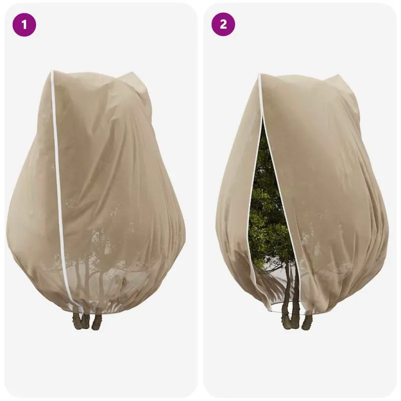 Šalčio Apsauginiai Augalų Fleece Dangčiai 3 pcs Smėlio