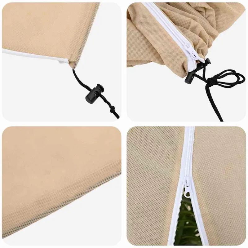Šalčio Apsauginiai Augalų Fleece Dangčiai 3 pcs Smėlio