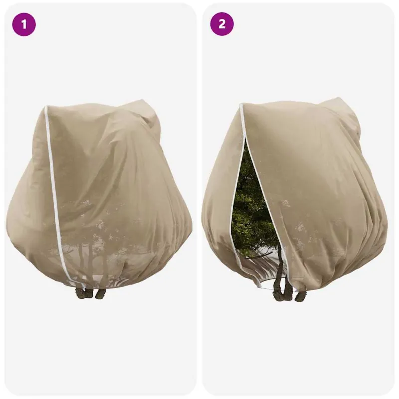 Šalčio Apsauginiai Augalų Fleece Dangčiai 3 pcs Smėlio