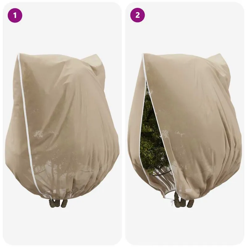 Šalčio Apsauginiai Augalų Fleece Dangčiai 3 pcs Smėlio