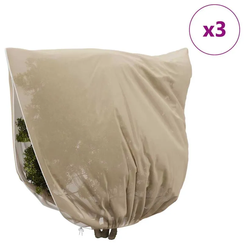 Šalčio Apsauginiai Augalų Fleece Dangčiai 3 pcs Smėlio
