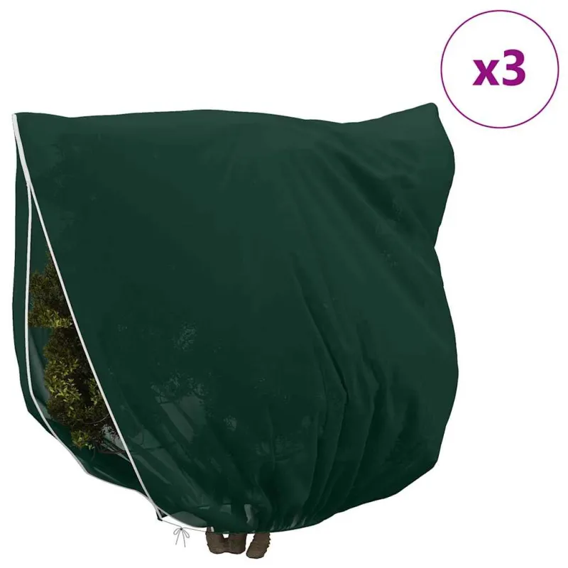 Šalčio Apsauginiai Augalų Fleece Dangčiai 3 pcs Žalia