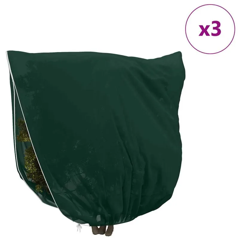 Šalčio Apsauginiai Augalų Fleece Dangčiai 3 pcs Žalia