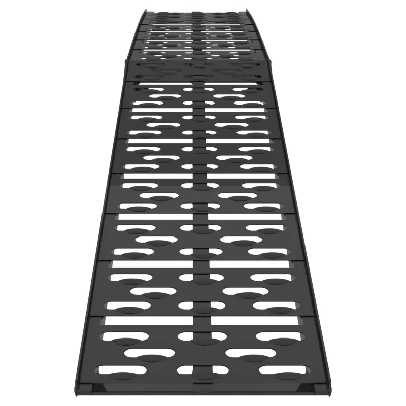 Sulankstoma motociklinės rampos 340 kg per rampa 2 pcs Juodas