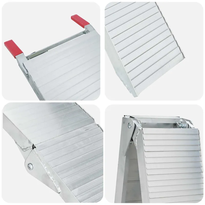 Motociklo rampos 680 kg 2 pcs Sidabro 205 x 28 x 5 cm Aliuminis