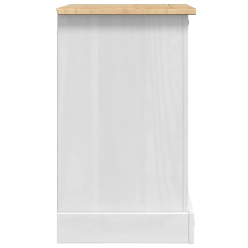 Naktinis staliukas su stalčių Corona Balta 53 x 39 x 66 cm