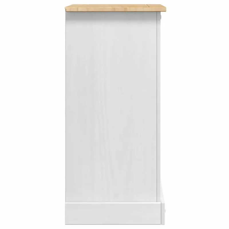 Naktinis staliukas su stalčių Corona Balta 53 x 39 x 84 cm