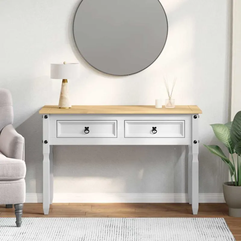 Žurnalinis staliukas su stalčių Corona Balta 115 x 46 x 73 cm