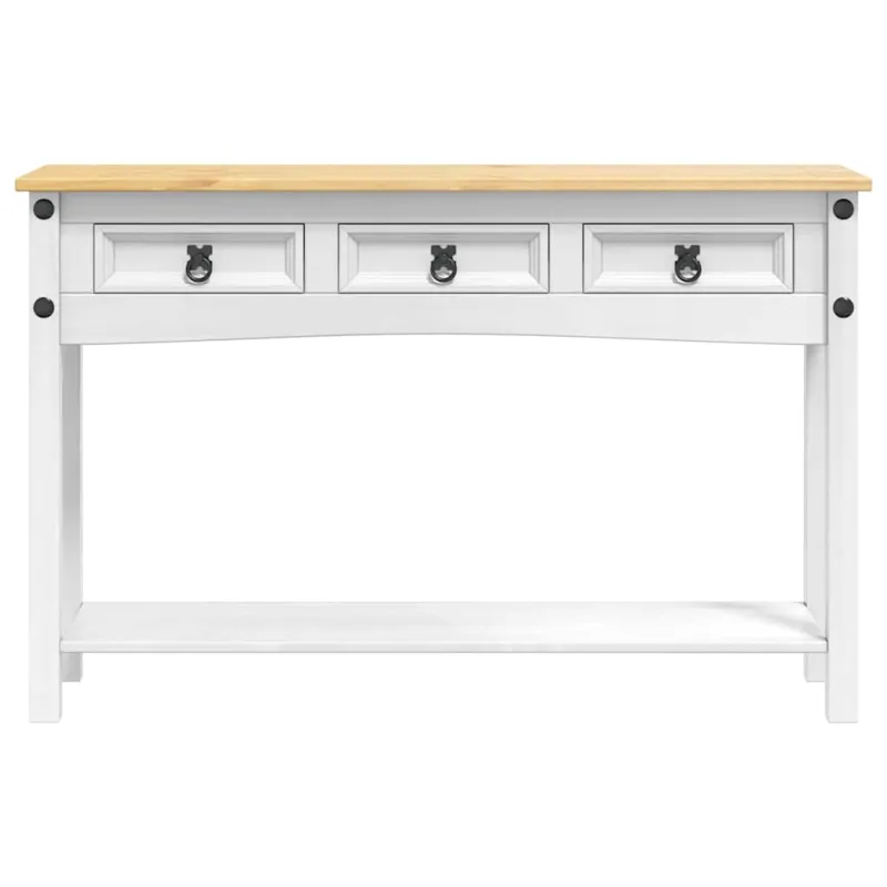Žurnalinis staliukas su stalčių Corona Balta 114 x 34,5 x 73 cm