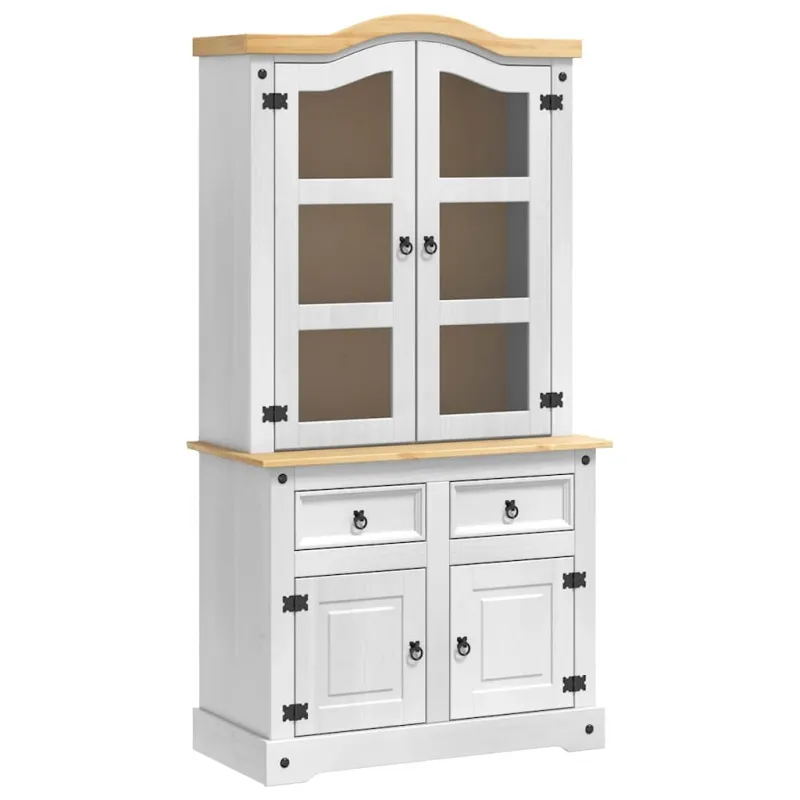 Kabalas Corona Balta 100 x 48,5 x 179 cm Kietos pušies mediena
