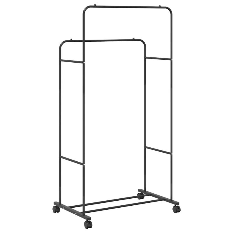 Drabužių stovas Paprastas Juoda 80 x 53 x 156 cm