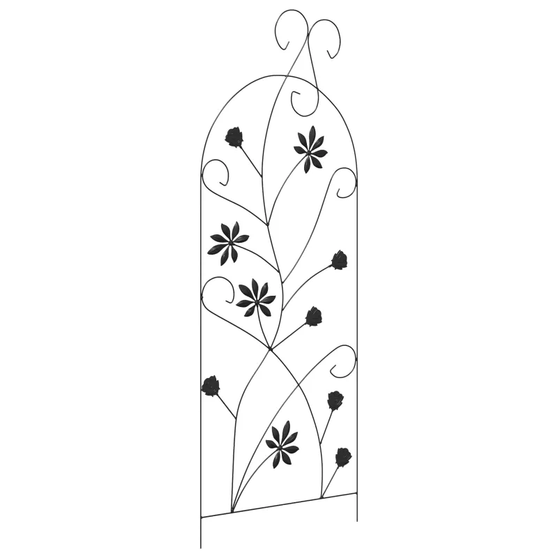 Sodo tvora su užraktu 3 pcs Juoda 112 x 39,5 cm Plienas