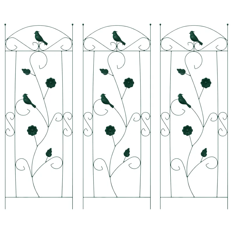 Sodo tvora 3 pcs Žalia 110 x 40 cm Plienas