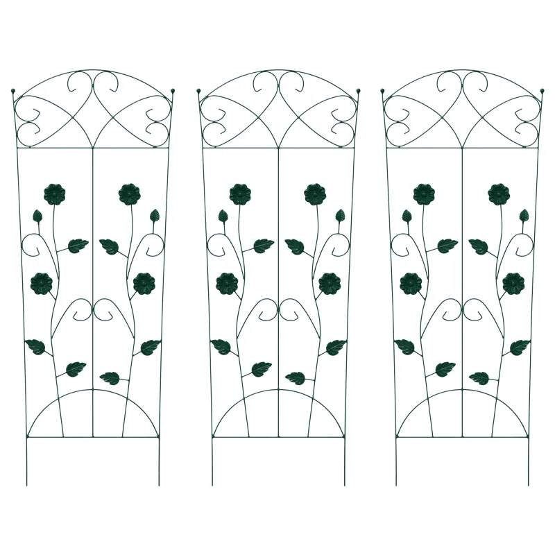 Sodo tvora 3 pcs Žalia 110,5 x 42,5 cm Plienas