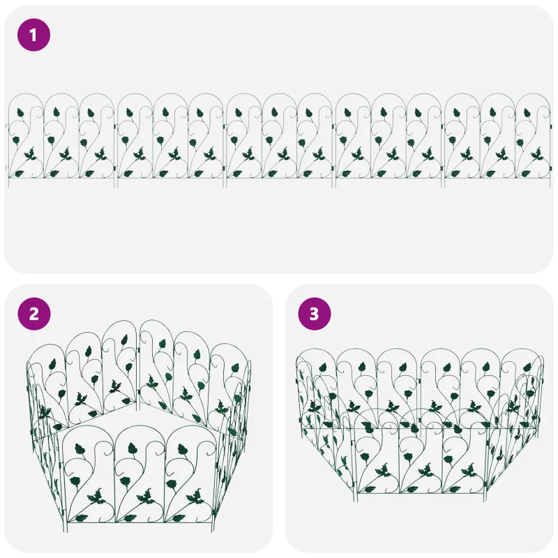 Sodo tvora 5 pcs Žalia Plienas