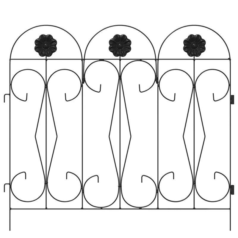 Sodo tvora 5 pcs Juoda Plienas