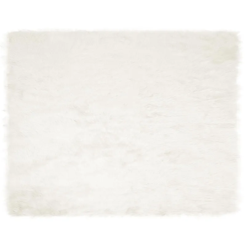 Dirbtinio avių kailio kilimas TAFALLA Balta 200 x 280 cm