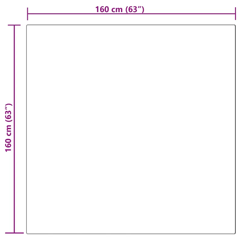 Dirbtinio avių kailio kilimas TAFALLA Smėlio 160 x 160 cm