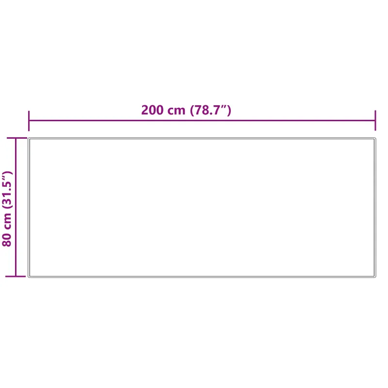 Dirbtinio avių kailio kilimas TAFALLA Kreminė 80 x 200 cm