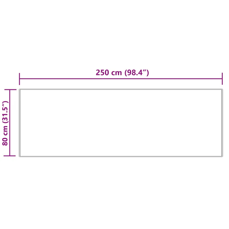 Dirbtinio avių kailio kilimas TAFALLA Kreminė 80 x 250 cm