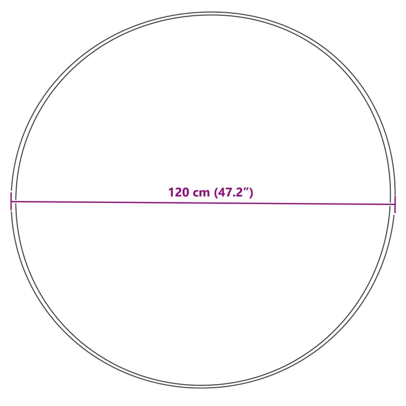 Dirbtinio avių kailio kilimas TAFALLA Pilka Ø 120 cm