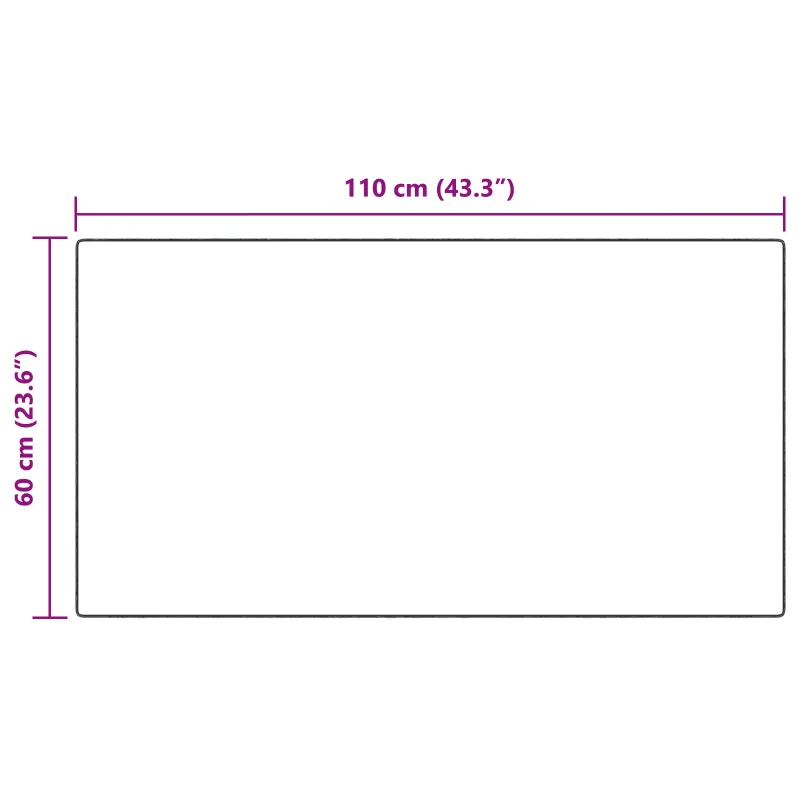 Dirbtinio avių kailio kilimas TAFALLA Antracito 60 x 110 cm
