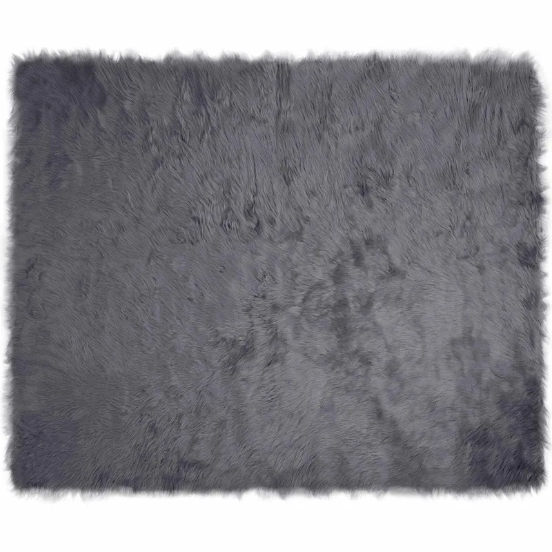 Dirbtinio avių kailio kilimas TAFALLA Antracito 200 x 280 cm