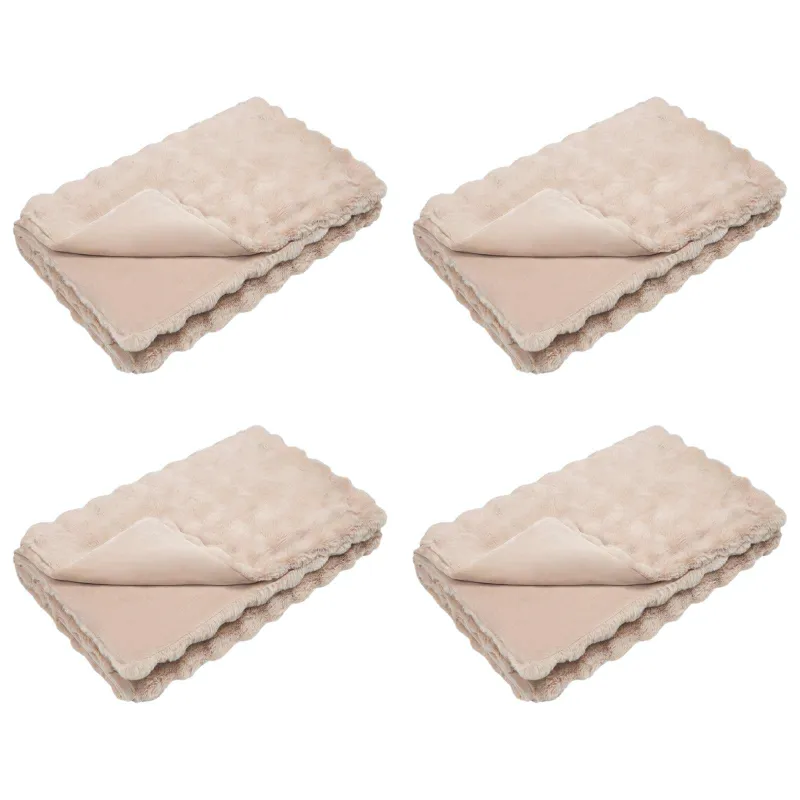 Neslystanti antklodė iš dirbtinio triušio kailio Olite 4 pcs