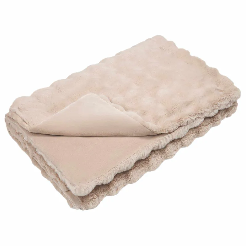 Neslystanti antklodė iš dirbtinio triušio kailio Olite 4 pcs