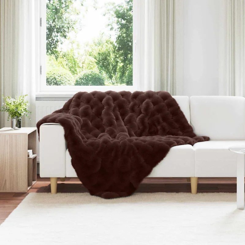 Neslystanti antklodė iš dirbtinio triušio kailio Olite 4 pcs