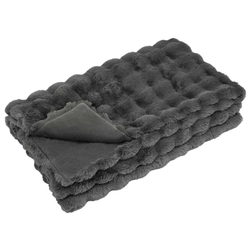 Neslystanti antklodė iš dirbtinio triušio kailio Olite 4 pcs