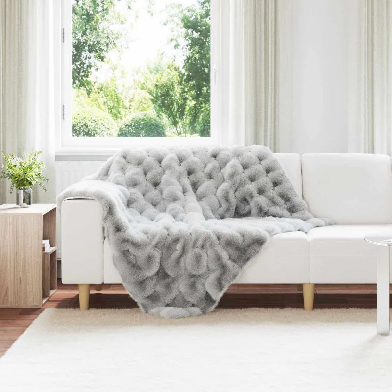 Neslystanti antklodė iš dirbtinio triušio kailio Olite 4 pcs