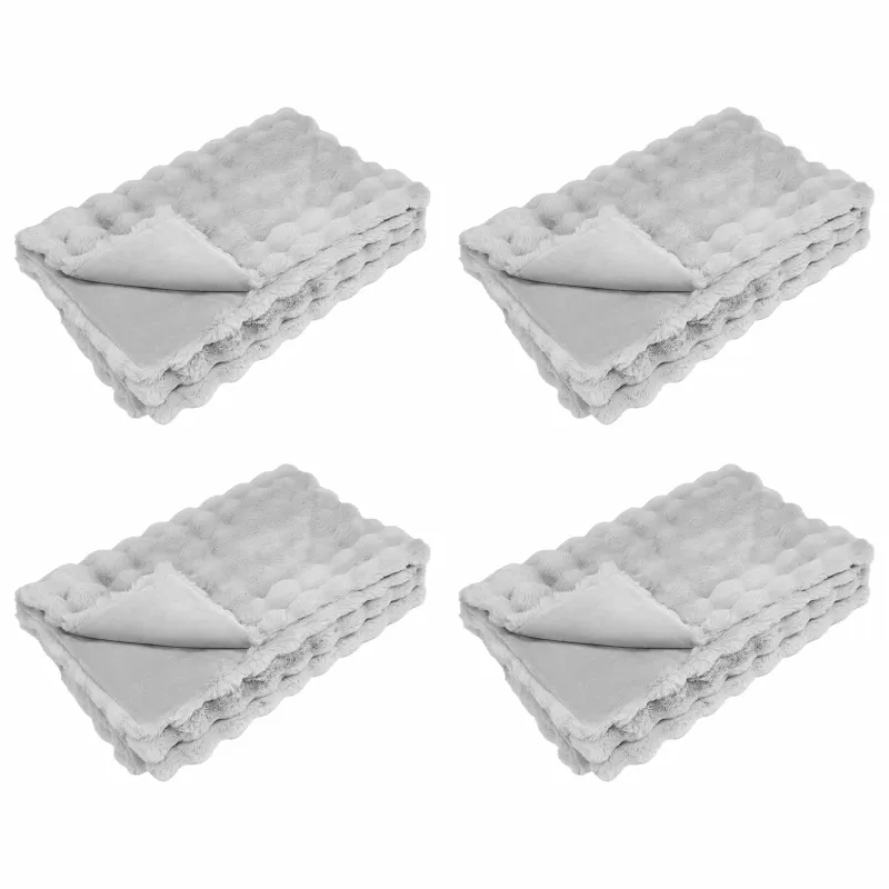Neslystanti antklodė iš dirbtinio triušio kailio Olite 4 pcs