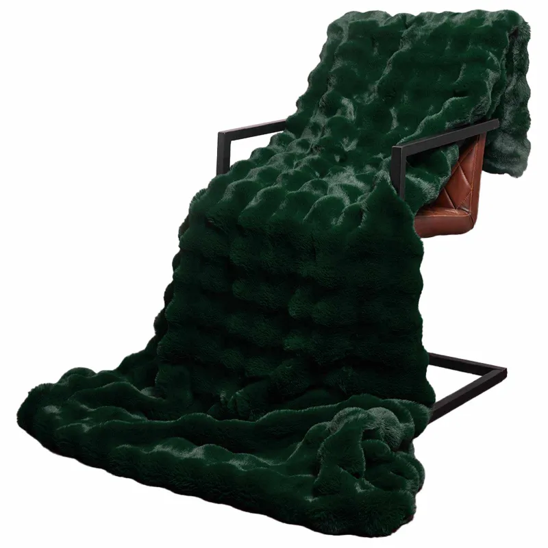 Neslystanti antklodė iš dirbtinio triušio kailio Olite 4 pcs