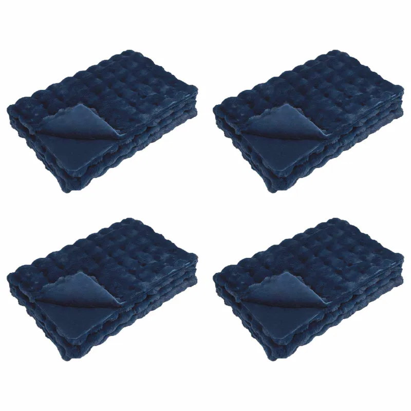 Neslystanti antklodė iš dirbtinio triušio kailio Olite 4 pcs
