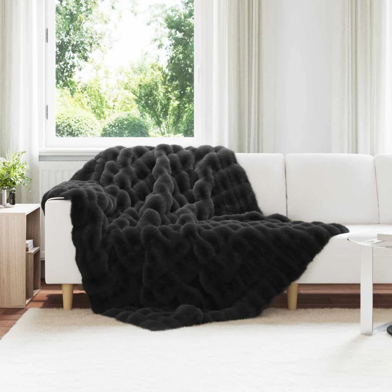 Neslystanti antklodė iš dirbtinio triušio kailio Olite 4 pcs