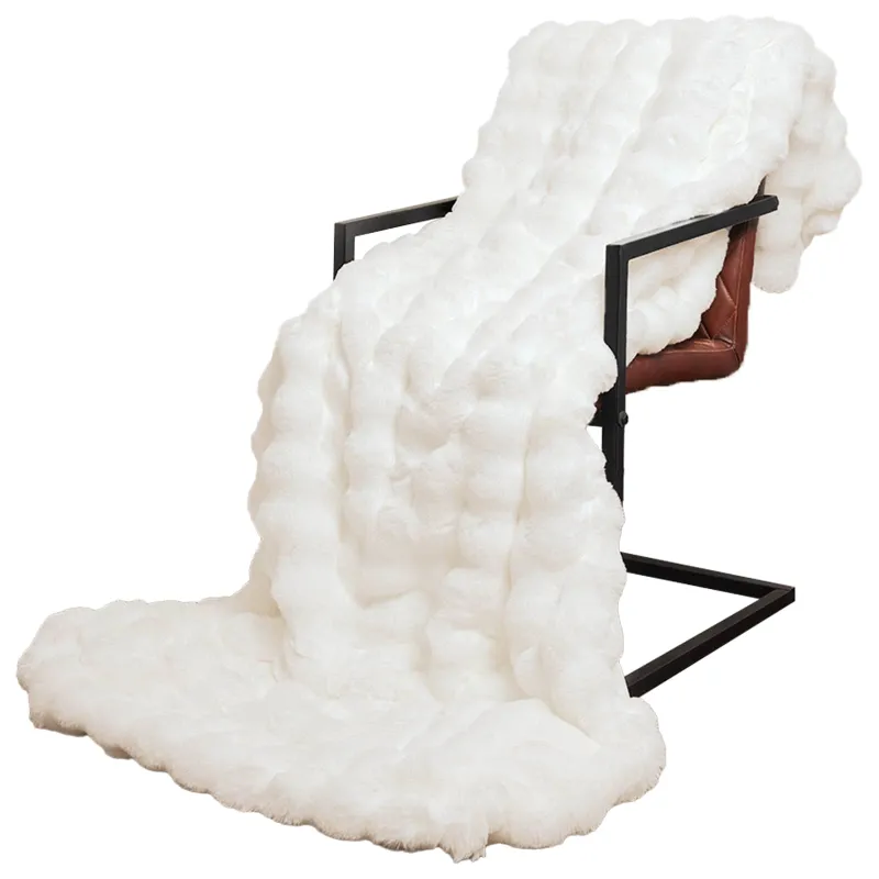 Neslystanti antklodė iš dirbtinio triušio kailio Olite 4 pcs